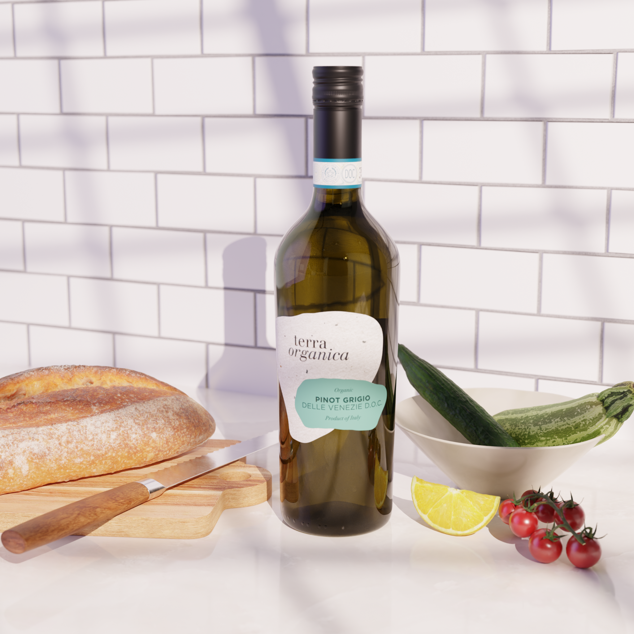 Pinot Grigio DOC Organic White Wine 75cl